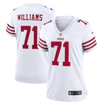 womens nike trent williams white san francisco 49ers player